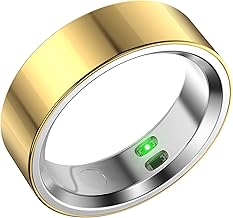 RQZ Smart Ring Health Fitness Tracker for Men and Women,Gold Size 7 - Image 1
