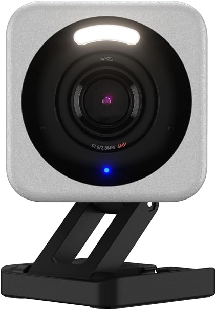 WYZE Cam v4 (Latest Model), 2.5K AI Security Camera, Indoor/Outdoor Cameras for Home Security, Baby Monitor & Pet Camera, Vibrant Color Night Vision, No Subscription Required