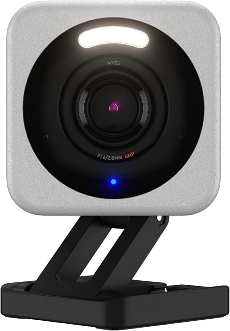 WYZE Cam v4 (Latest Model), 2.5K AI Security Camera, Indoor/Outdoor Cameras for Home Security, Baby Monitor & Pet Camera, Vibrant Color Night Vision, No Subscription Required