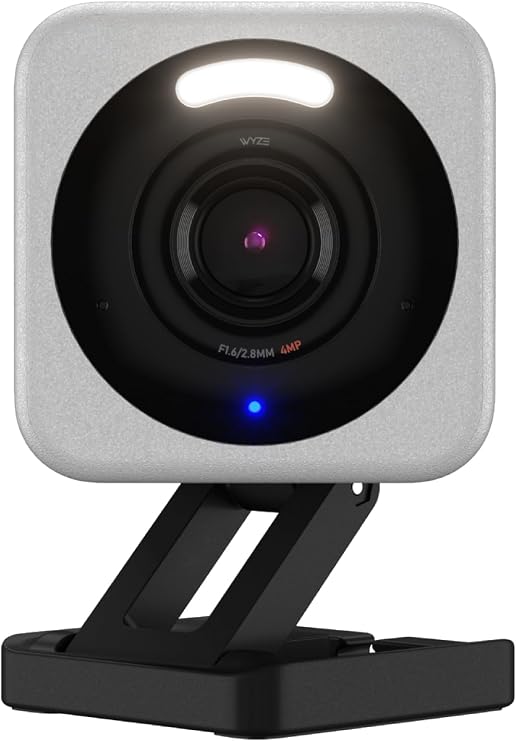 WYZE Cam v4 (Latest Model), 2.5K AI Security Camera, Indoor/Outdoor Cameras for Home Security, Baby Monitor & Pet Camera, Vibrant Color Night Vision, No Subscription Required
