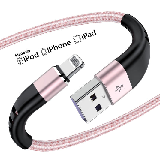 Essri 2Pack USB to Lightning Cable 6FT for iPhone 14,Nylon Braided Cord