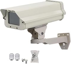 14.5" Heavy-Duty Aluminum Outdoor CCTV Camera Housing - Weatherproof Security Camera Enclosure with 360° Adjustable Wall Mount Bracket Kit for Bullet Surveillance Cameras - Image 1