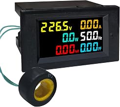 KETOTEK Digital Ammeter Voltage Meter AC 40-300V 100A Power Energy Panel Meter LCD Display Voltmeter Multimeter Volt Amp Watt Monitor with Current Transformer CT - Image 1