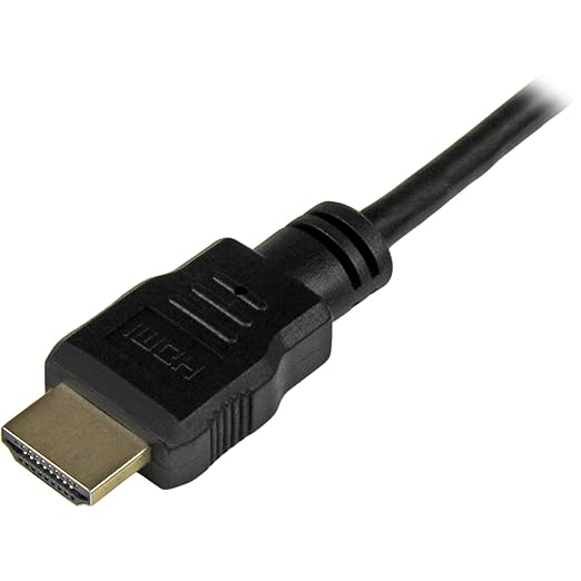 StarTech.com 1 ft High Speed HDMI Cable with Ethernet - HDMI to HDMI Mini- M/M (HDMIACMM1),Black