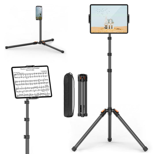 XXZU 72in Tablet Floor Stand Tripod, Aluminum Tablet Stand Holder for iPad
