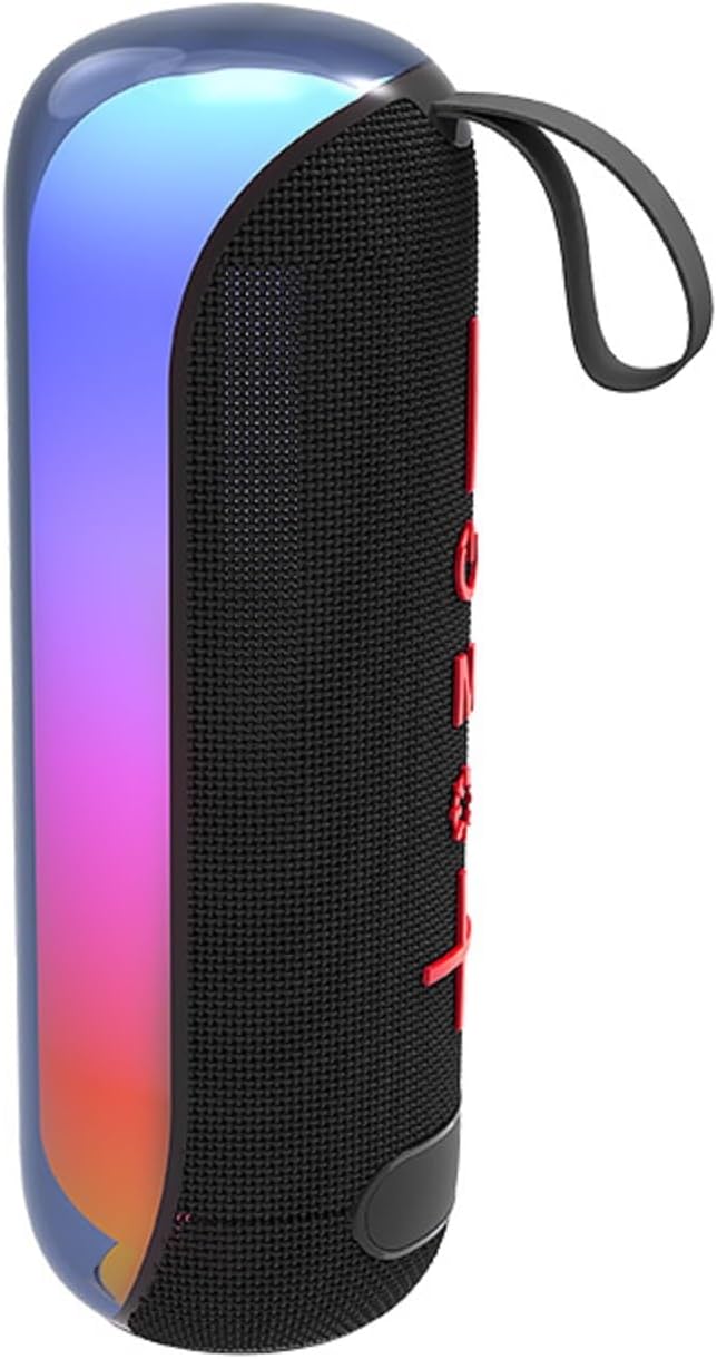 T&G Portable Bluetooth Speakers with Colorful Lights, Powerful Stereo Loud Sound Wireless Speaker, Outdoor Party Speaker, IPX4 Waterproof, Up to 24H Playtime, for Outdoor/Home/Party/Beach