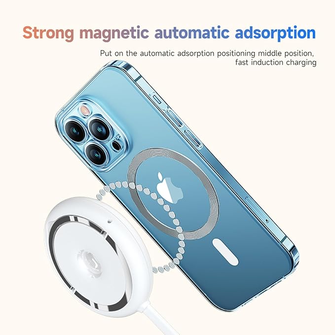 Qi2 Portable 15W Magnetic Charging Pad – Fast Wireless Charger for iPhone 16/15/14/13, AirPods, PD & QC Fast Charging, Includes USB-C Cable