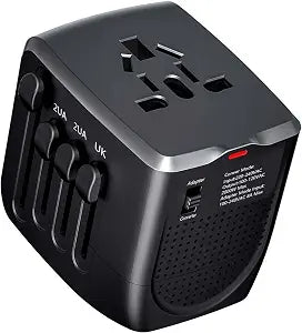 International Travel Adapter Voltage Converter to Step Down 230V to 120V for Hair straighteners, laptops, Cell Phones, Power converters from USA to UK, Europe, Australia Over 200