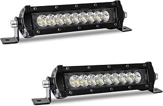 6 Inch Slim LED Light Bars – 2PCS, 3600 Lumens, Single Row LED Light Bars, Combo Beam for Off-Road, Truck, Jeep, ATV, UTV - Image 1