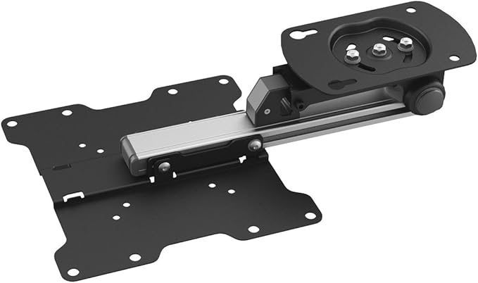 InstallerParts Folding TV Ceiling Mount - for 17 to 37 inch Flat Screen Display and Monitor of up to 44 Pounds, Adjustable Flip Down and Swivel Angle, VESA 75x75 mm to 200x200 mm, Black TV Mount