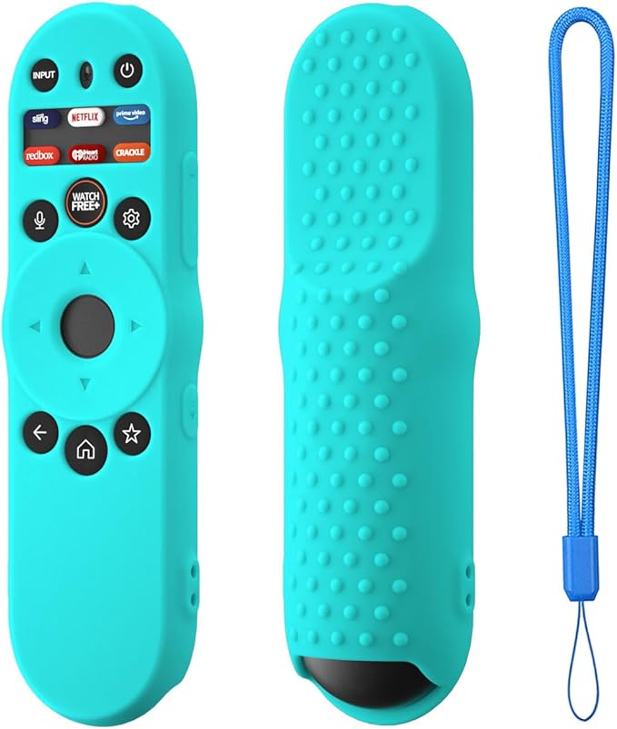 Hi Color Remote Cover for Vizio TV Remote XRT270 Smart TV Remote 2023, Silicone Vizio Remote Control Case Cover for VIZIO XRT270 Silicone Sleeve with Lanyard(Mint Green)
