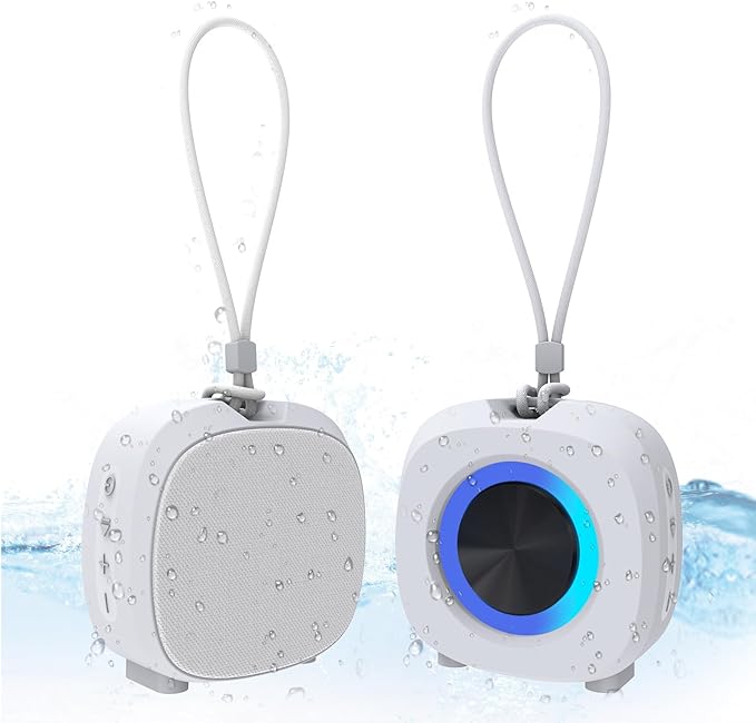 Portable Bluetooth Speakers, RGB Lights TWS Speakers，Wireless IPX5 Waterproof Mini Speaker with Loud Stereo Sound,15 Hours Playtime, Rechargeable Battery.