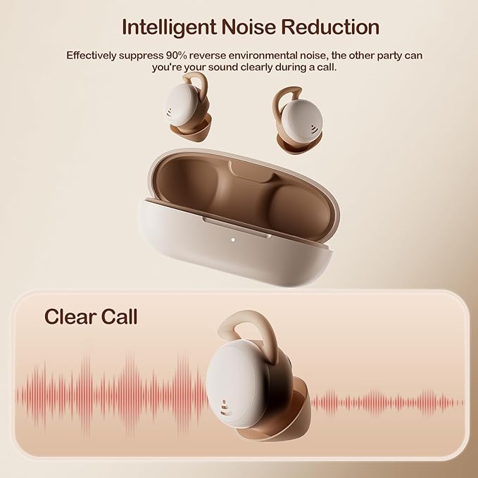 Invisible Wireless Bluetooth Hidden Sleeping Earbuds For Side Sleepers Bluetooth 5.3 Smallest Tiny Wireless Ear Buds For Sleeping Earbuds For Sleep On Side Noise Cancelling Ear Buds Sleeping Earplug
