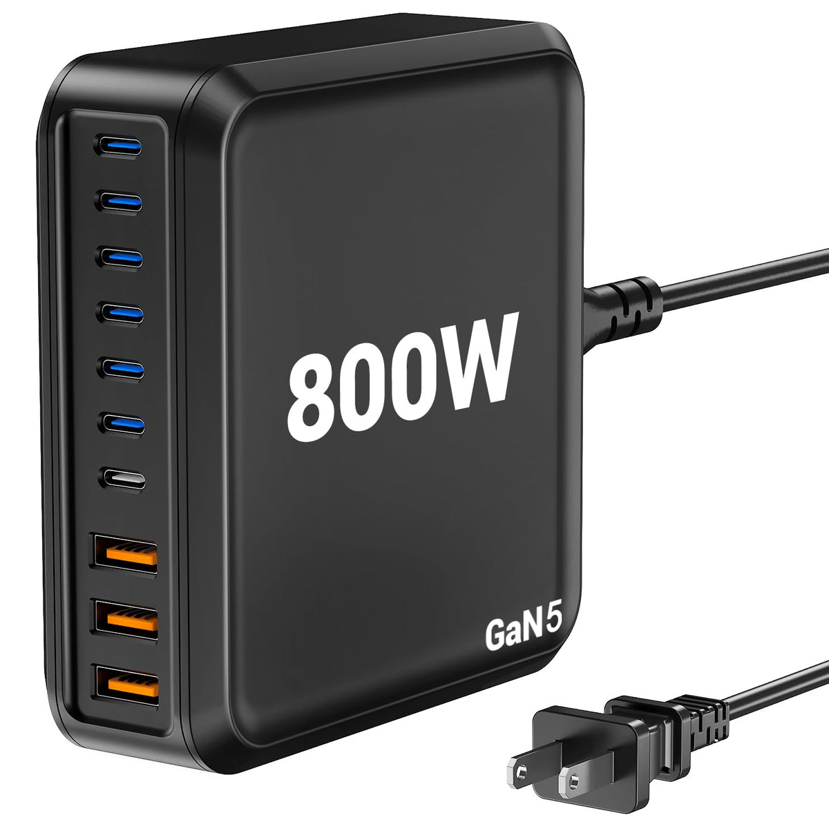 800W USB C Charger Block Fast 10-Port USB C Charging | Charging & Powe - Image 1