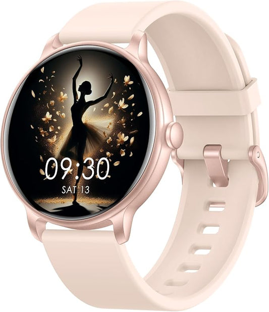 Smart Watch, 1.43'' AMOLED Smart Watches for Men Women (Answer/Make Call), Fitness Tracker with Heart Rate/Sleep Monitor, IP68 Waterproof Activity Tracker, Pedometer for Android iOS