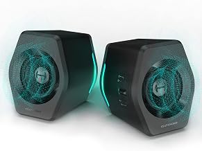 Edifier G2000 32W PC Gaming Computer Speakers for Laptop Mac Desktop Computer Woofer Speakers Bluetooth USB 3.5mm AUX Inputs RGB Lights Multimedia Speakers Black - Image 1