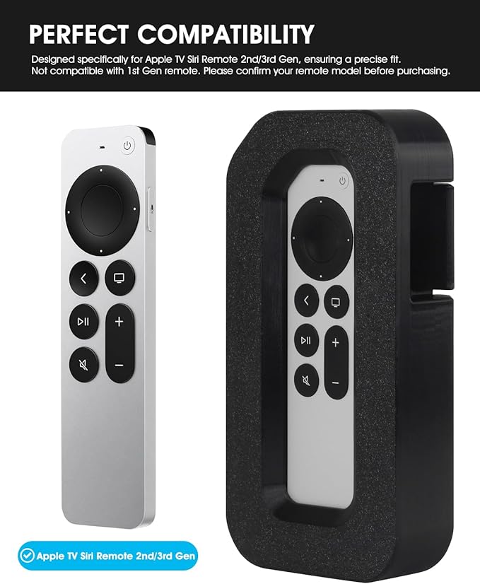 Dog Proof Remote Control Case, Protective Case for Apple TV Siri Remote - Hard Anti-Chew Remote Cover, Shock-Absorbing Protection, Easy-Charge Opening & Anti-Loss Design for Pet and Kid-Friendly Homes