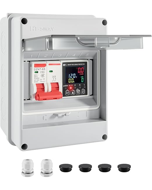Smart Energy Monitor Box, 63A Circuit Breaker Power Consumption Monitoring