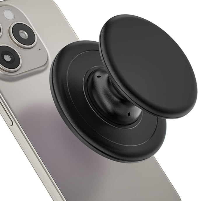 for Magsafe Phone Grip, Magnetic Phone Grip Holder, Magnetic Collapsible Expandible Mobile Phone Grips Stand Holder for iPhone 17 16 15 14 13 12 Series, Black