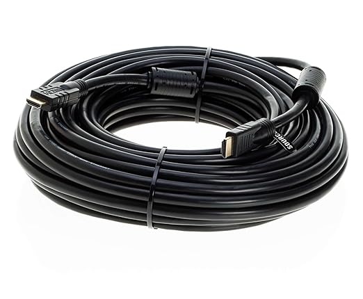75FT HDMI Cable High-Speed 4K HDR 18Gbps Ethernet Audio Return Channel Gold-Plated 2.0 60Hz UHD ARC Universal Compatible with HDTV Projector, Gaming Console Laptop Home Theater (75FT, Black)
