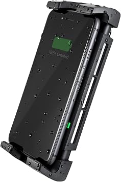 SCANSTRUT Active 15W Waterproof Wireless Charger Mount, IPX6 Rated, 12/24V Qi Fast Charging Phone Holder for Boats, RVs & ATVs, One-Hand Docking, Secure Grip, Universal Compatibility