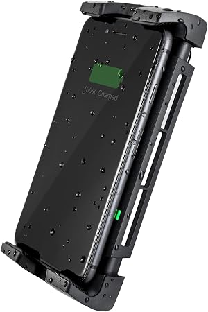 SCANSTRUT Active 15W Waterproof Wireless Charger Mount, IPX6 Rated, 12/24V Qi Fast Charging Phone Holder for Boats, RVs & ATVs, One-Hand Docking, Secure Grip, Universal Compatibility