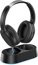 Swiitech Wireless Headphones for TV Watching with Charging Dock, 45H Playtime, Bluetooth 5.3, Clear Voice, No Audio Delay, Plug & Play Over-Ear Headset for Seniors - Image 1