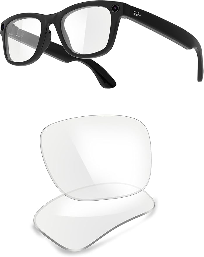 ThunderClap POLARIZED Replacement Lenses Compatible with Ray-Ban Meta Wayfarer RW4006 50mm | RW4008 53mm Smart Glasses