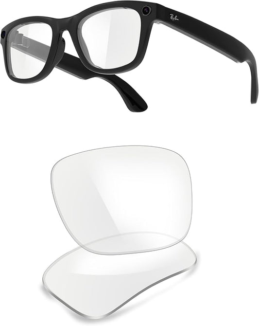 ThunderClap POLARIZED Replacement Lenses Compatible with Ray-Ban Meta Wayfarer RW4006 50mm | RW4008 53mm Smart Glasses