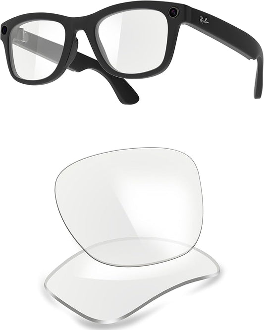 ThunderClap POLARIZED Replacement Lenses Compatible with Ray-Ban Meta Wayfarer RW4006 50mm | RW4008 53mm Smart Glasses