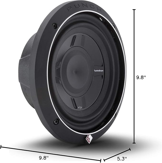 Rockford Fosgate P3SD4-8 Punch P3S 8" 4-Ohm DVC Shallow Subwoofer
