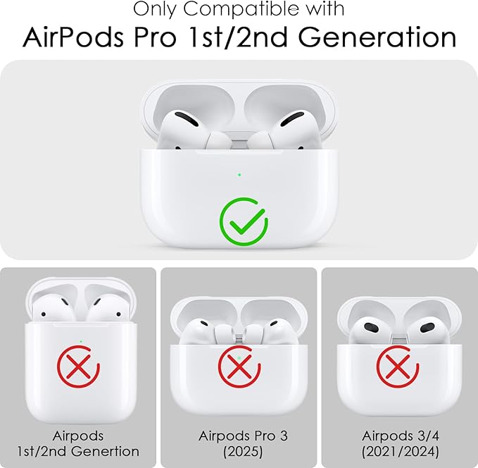 (with Lock) Clear Case Compatible for Cute Apple Airpods Pro1/2 Cases with Bling Keychain, VISOOM TPU Transparency Air pods Pro 1st 2nd Generation Earbuds Bling Keychain for iPod Pro2 1,Burgundy