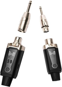 STRICH M2 UHF Wireless XLR Mic Transmitter & Receiver, 16 Channels