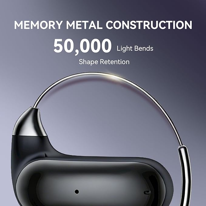 Over Open Ear Earbuds Wireless Bluetooth Open Ear Headphones Air Conduction Earbuds that Don't go in Your Ear with Over-Ear Hooks Running Headphones