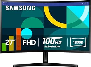 Samsung 27" Essential S3 (S36GD) Series FHD 1800R Curved Computer Monitor - Image 1