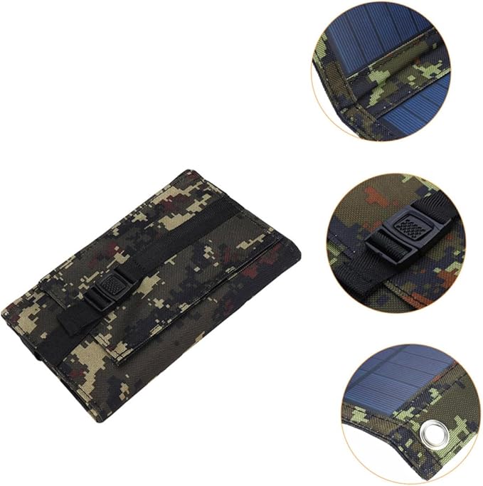 SUPVOX 20W USB Solar Panel Charger for Outdoor Use Foldable Solar Charging Equipment High Efficiency for Camping and Travel