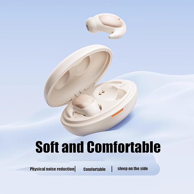 Sleep Headphones Sleep Headphones Wireless Bluetooth 5.3 Sleep Earbuds for Side Sleepers Sleep Earbuds Noise Cancelling Invisible Earbuds Comfortable Wireless Headphones White