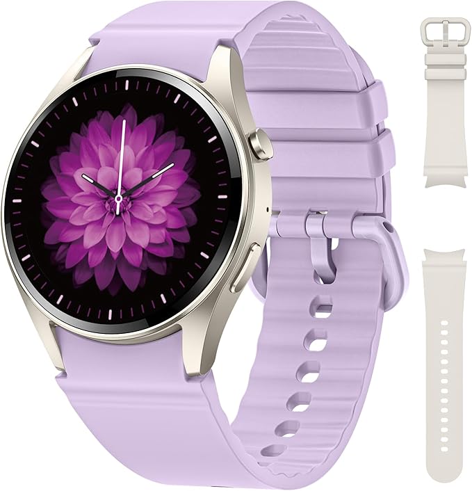 Smart Watches for Women/Men (Make/Answer Calls), Round Watch with Heart Rate/SpO2/Sleep Monitor, Health Tracker, 110+ Sport Modes Fitness Tracker Watch, Smartwatch for Android and iPhone with SMS