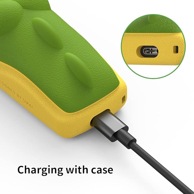 for Samsung TM2280E Silicone Protective Cover Compatible with Samsung Smart TV TM2180E, TM1990C, TM2140A Remote case,Shockproof Anti Lost Washable Protective Case with Lanyard(Crocodile)