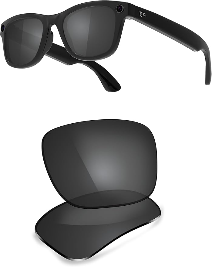 ThunderClap POLARIZED Replacement Lenses Compatible with Ray-Ban Meta Wayfarer RW4006 50mm | RW4008 53mm Smart Glasses