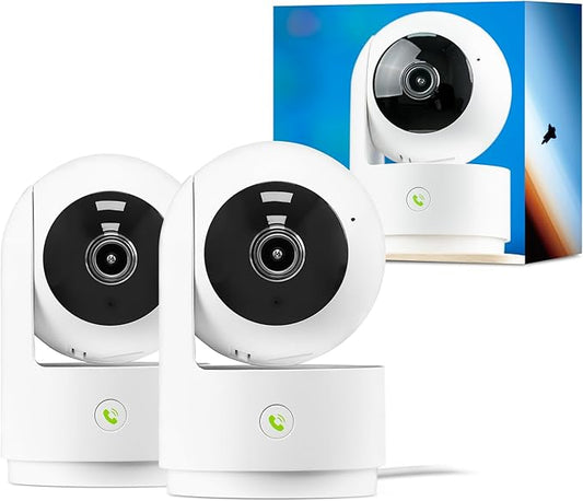Vicohome 2K Indoor Camera, Plug-in, AI Tracking, Home Security, Pet/Baby Monitor, 360° View Pan/Tilt, Two Way Audio, Night Vision, Easy to Setup, Wi-Fi, Audible Alarm, 180 Days Exchange Policy