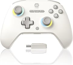 PeriphX Wireless PC Controller with 1000Hz Polling Rate, Switchable Hall and Tactile Triggers（Long/Short Travel Triggers）, Hall Joysticks, Turbo, Macro, RGB Lighting, 2.4G Bluetooth Wired, Compatible with Windows PC/ Switch1,2/Steam Deck/Android/iOS