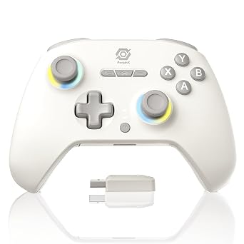 PeriphX Wireless PC Controller with 1000Hz Polling Rate, Switchable Hall and Tactile Triggers（Long/Short Travel Triggers）, Hall Joysticks, Turbo, Macro, RGB Lighting, 2.4G Bluetooth Wired, Compatible with Windows PC/ Switch1,2/Steam Deck/Android/iOS