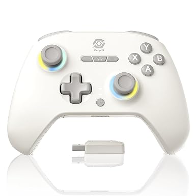 PeriphX Wireless PC Controller with 1000Hz Polling Rate, Switchable Hall and Tactile Triggers（Long/Short Travel Triggers）, Hall Joysticks, Turbo, Macro, RGB Lighting, 2.4G Bluetooth Wired, Compatible with Windows PC/ Switch1,2/Steam Deck/Android/iOS
