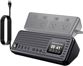 Surge Protector Power Strip with Control Switch, Multi Plug Extension Cord - Image 1