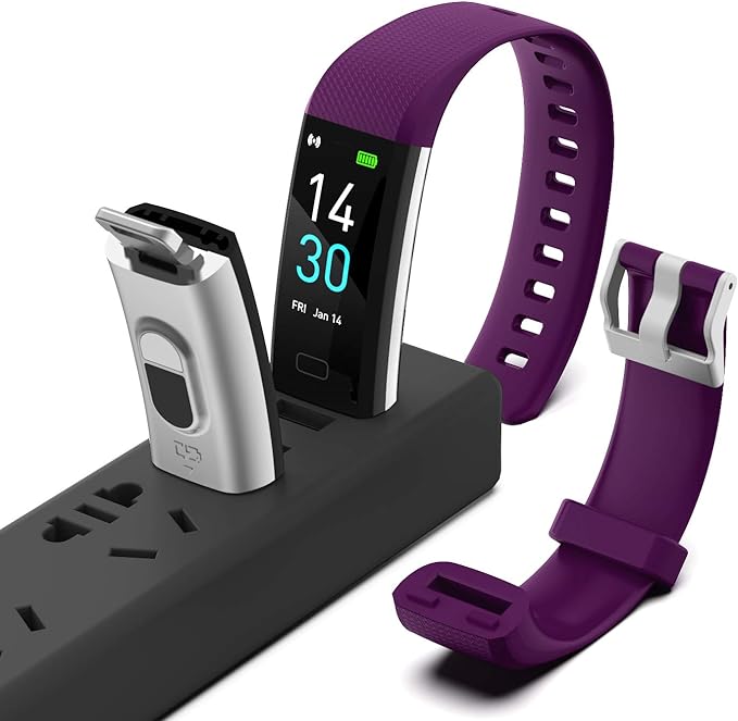 Fitness Tracker with Step/Distance/Calories Counter, Activity Tracker with Heart Rate Monitor, Slim Style Watch IP68 Waterproof, Sleep Monitor Tracker, Pedometer Watch for Women Men