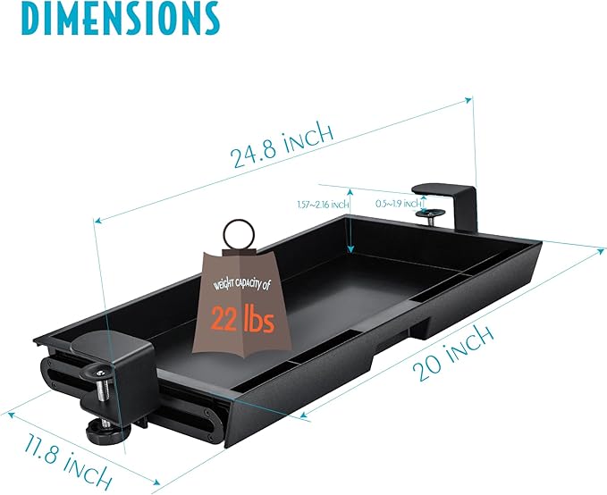 Black hitch receiver with dimensions labeled on a white background