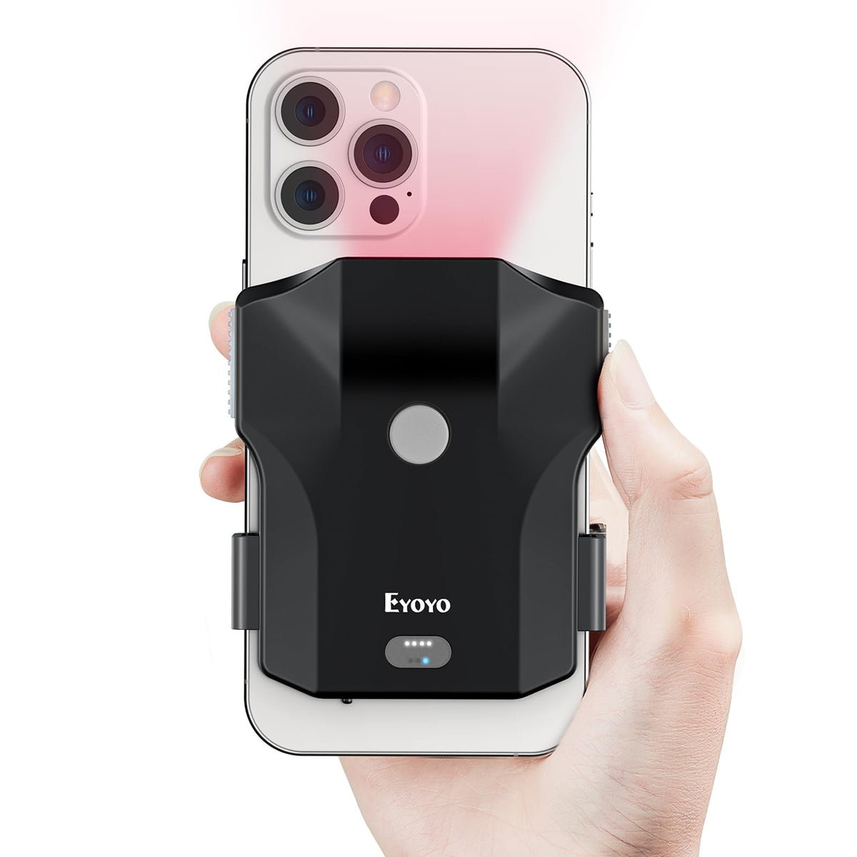 Eyoyo Bluetooth QR Code Scanner 2D Wireless Back Clip Phone Barcode Scanner