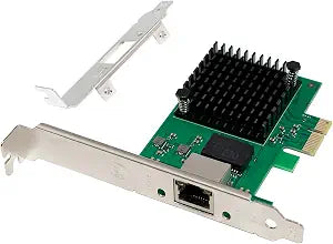 10Gbps PCIe Network Card with RTL8127AT Chip Multi-Gigabit Ethernet Adapter (10G/5G/2.5G/1G/100Mbps) PCIe 4.0 X1 NIC, RJ45 LAN Controller with PXE Boot, Low Profile Bracket for Windows/Linux