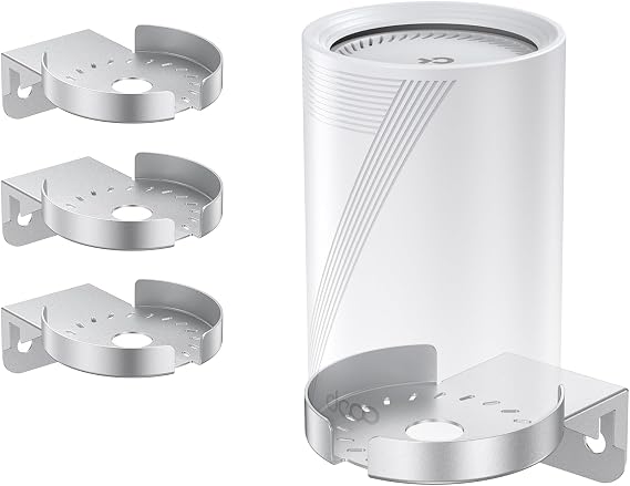 Wall Mount for TP-Link Deco WiFi 7 (BE63/BE65/BE67/BE68) & XE75 Pro/X80/X75, Heavy Duty Stainless Steel Holder with Cable Management, Space-Saving Cooling Stand, 3 Pack